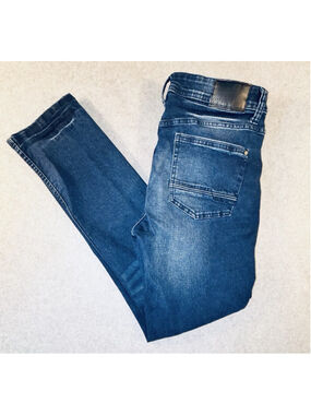 Artful Rebel Men’s Jeans 34x30 Dark Wash Blue Denim Faded 5 Pocket